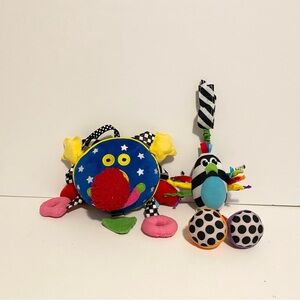 Manhattan Toy Whoozit Sensory Sassy High Contrast Baby Toy Lot Black White Lot